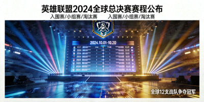 英雄联盟2024全球总决赛赛程公布新闻配图展示赛场舞台灯光